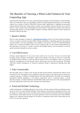 the benefits of choosing a white label solution