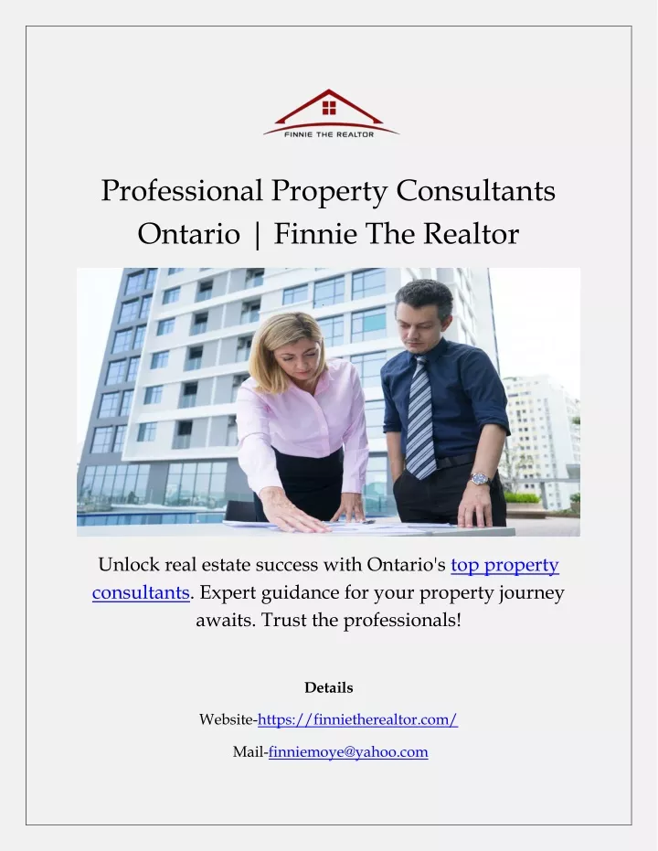 professional property consultants ontario finnie