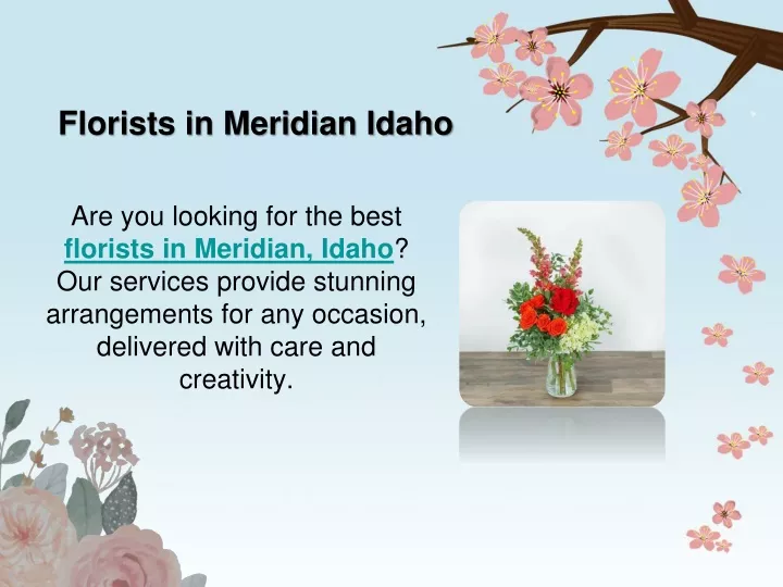 florists in meridian idaho