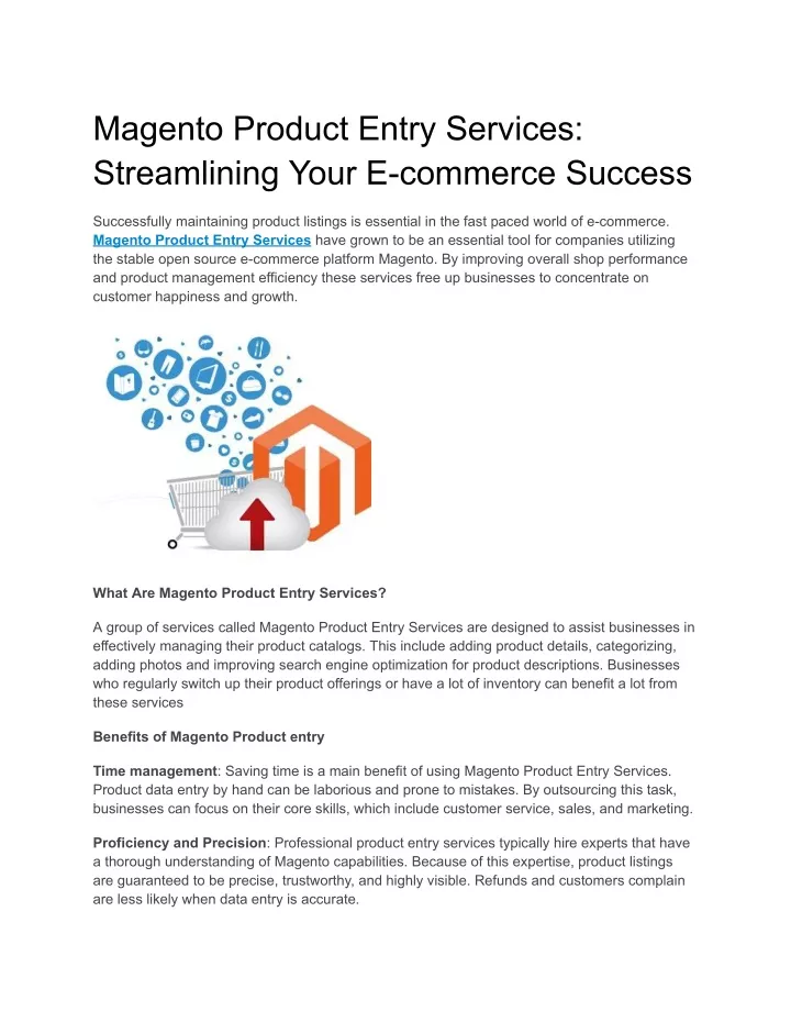 magento product entry services streamlining your