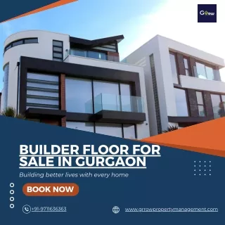 builder floor for sale in gurgaon building better