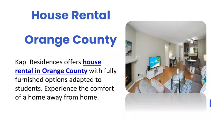 house rental orange county