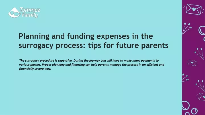 planning and funding expenses in the surrogacy process tips for future parents