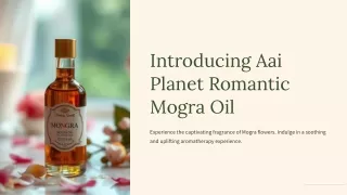 Elevate Ambiance with Aai Planet Romantic Mogra Oil