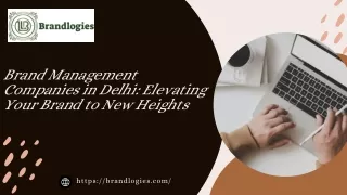 Top Brand Management Companies in Delhi | Expert Branding Solutions