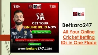 Betkaro247 All Your Online Cricket Betting IDs in One Place