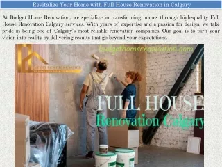 Revitalize Your Home with Full House Renovation in Calgary