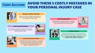 Avoid These 5 Costly Mistakes in Your Personal Injury Case