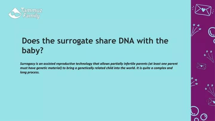 does the surrogate share dna with the baby