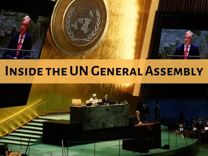 inside the un general assembly