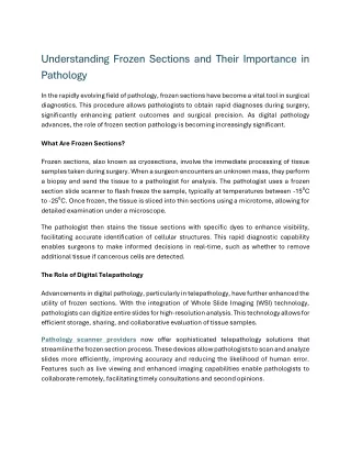 Understanding Frozen Sections and Their Importance in Pathology (1)