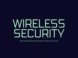 Wireless Security | Wireless Network Security