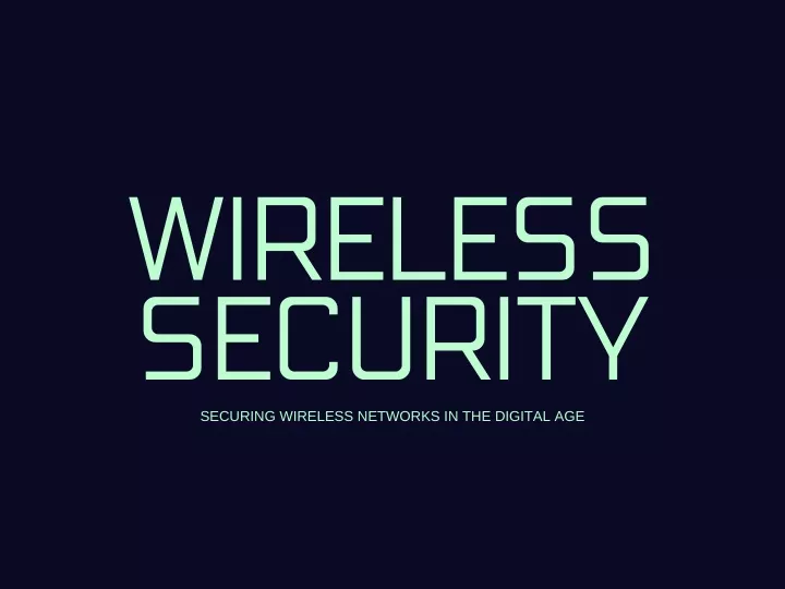 wireless security