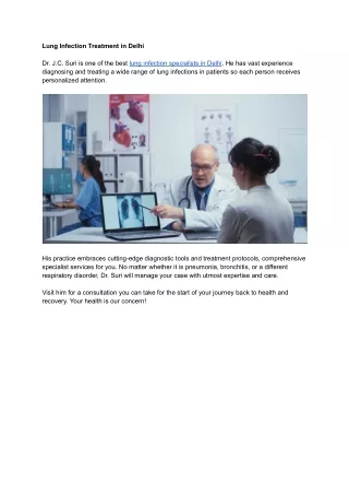 Lung Infection Treatment in Delhi