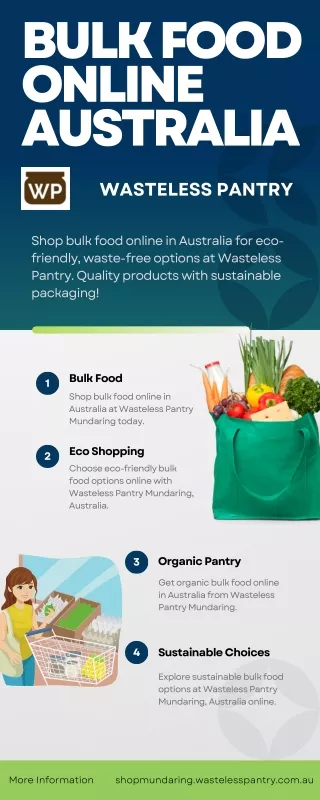 Best Bulk Food Online Australia - Wasteless Pantry Mundaring
