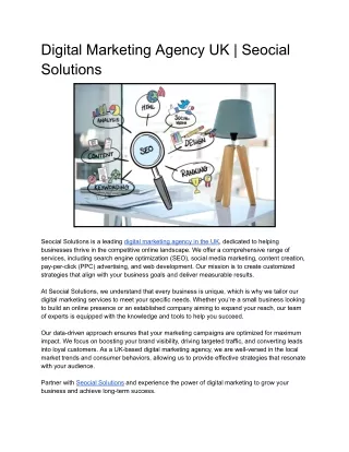 Digital Marketing Agency UK