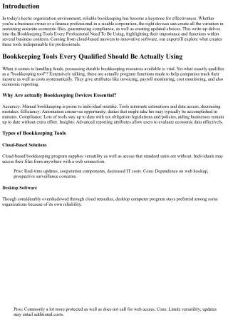 Bookkeeping Devices Every Qualified Ought To Be Utilizing