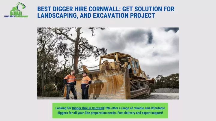 best digger hire cornwall get solution