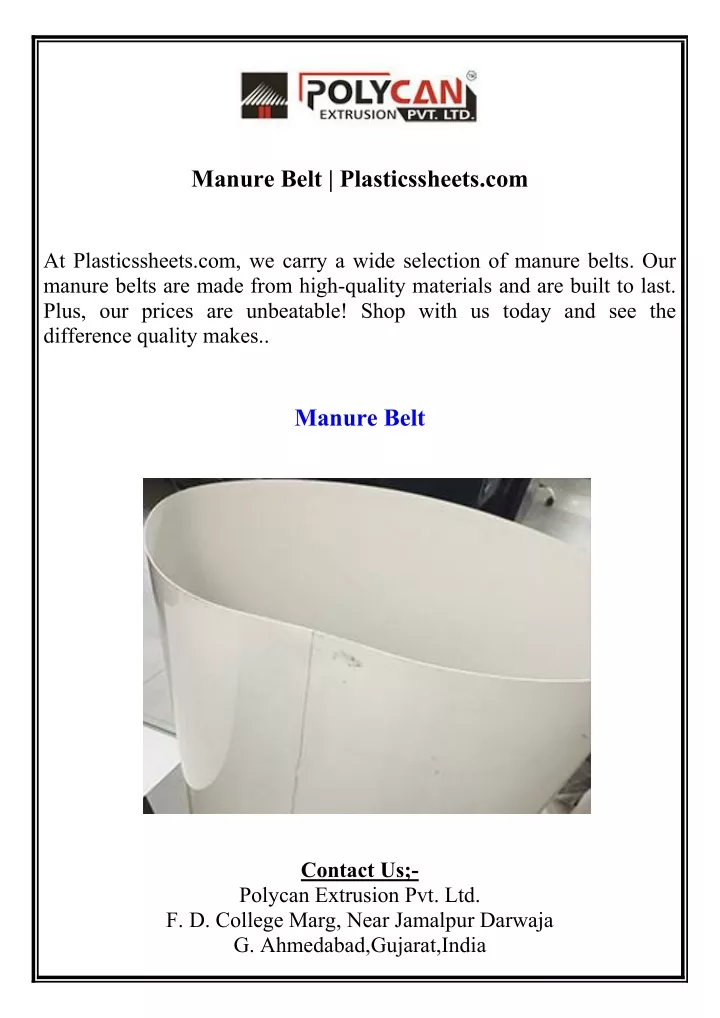 manure belt plasticssheets com