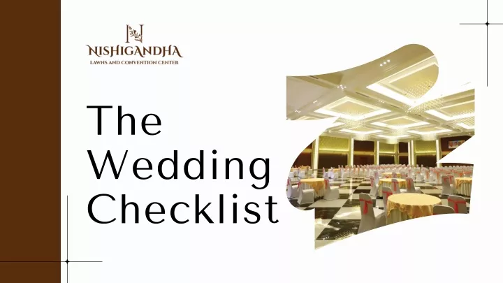 the wedding checklist