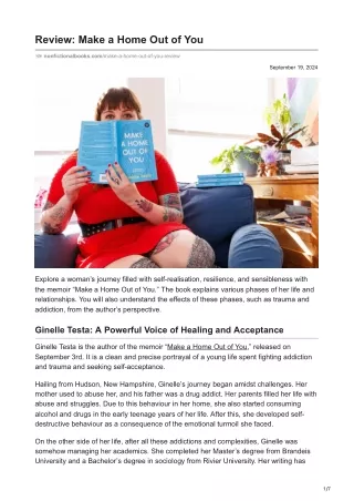Review Make a Home Out of You
