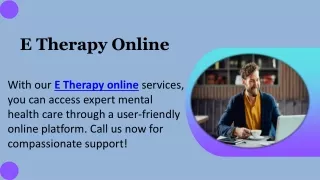E Therapy Online
