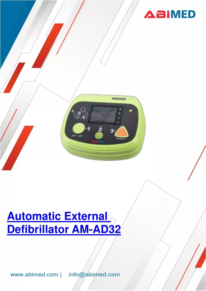 automatic external defibrillator am ad32