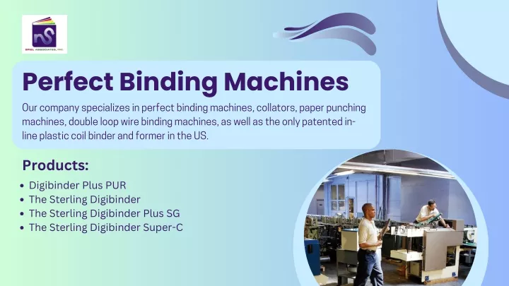 perfect binding machines our company specializes