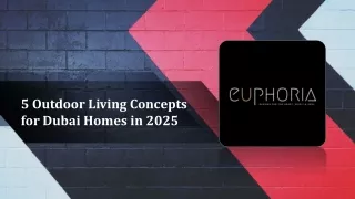 5 Outdoor Living Concepts for Dubai Homes in 2025