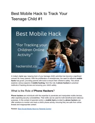 Best Phone Location Tracker to Track Your Teenage Child #1