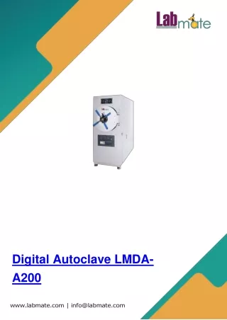 digital autoclave lmda a200