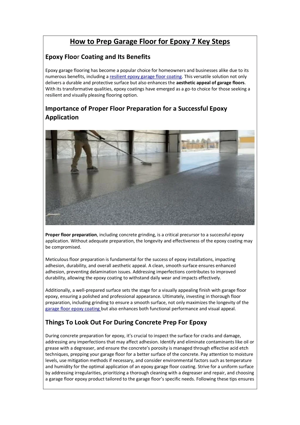 PPT - How to Prep Garage Floor for Epoxy 7 Key Steps PowerPoint ...