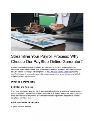 streamline your payroll process why choose