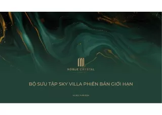 Thông tin dự án Biệt thự Noble Palace Tây Hồ