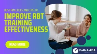 Best Practices and Tips to Improve RBT Training Effectiveness