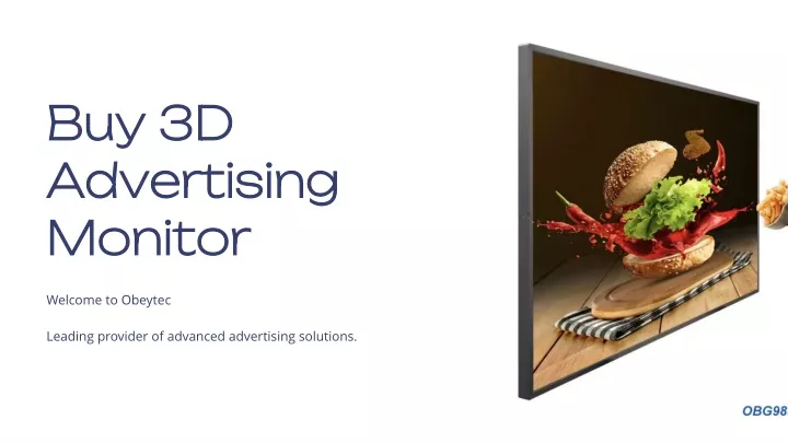 buy 3d advertising monitor