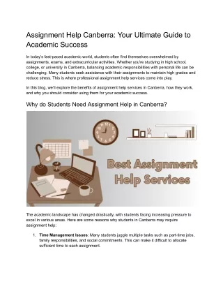 assignment help canberra your ultimate guide