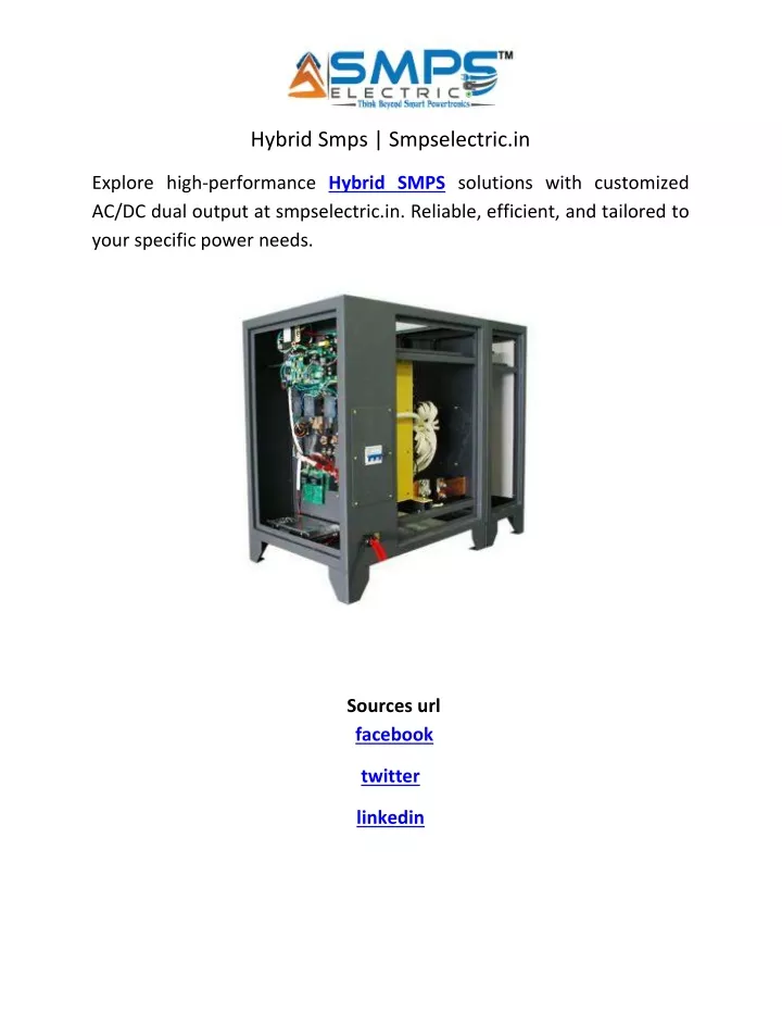 hybrid smps smpselectric in