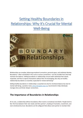 setting healthy boundaries in setting healthy