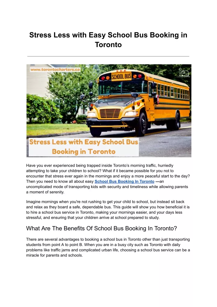 stress less with easy school bus booking