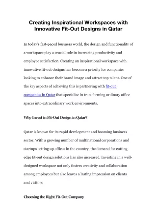 creating inspirational workspaces with innovative