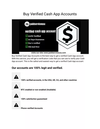 Buy Verified Cash App Accounts