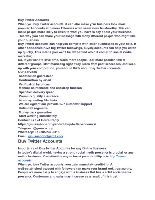 buy twitter accounts when you buy twitter