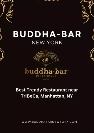 Best Trendy Restaurant near TriBeCa, Manhattan, NY