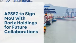 apsez to sign mou with rorix holdings for future