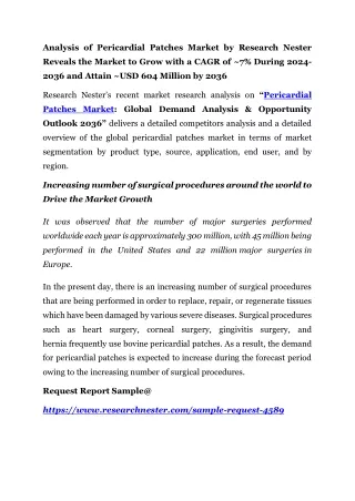 Pericardial Patches market