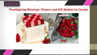 Thanksgiving Blessings Flowers and Gift Baskets to Canada