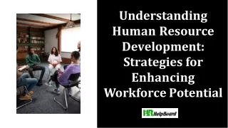 understanding human resource development