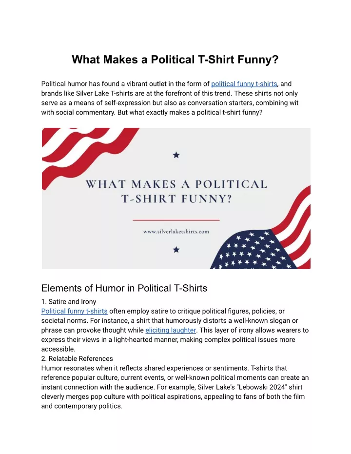 what makes a political t shirt funny