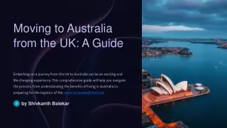 moving to australia from the uk a guide